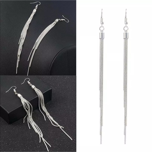 Sterling silver dangle earrings - Picture 4 of 5